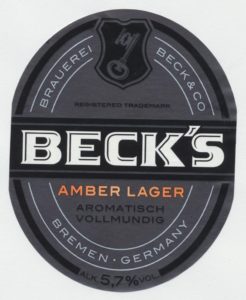 Becks Amber Lager
