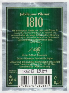 Eibauer 1810 Jubiläums Pilsener
