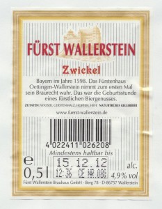 Fürst Wallerstein Zwickel
