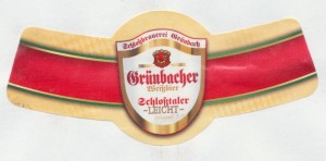 Grünbacher Weißbier Schloßthaler Leicht
