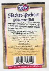 Hacker- Pschorr Münchner Hell