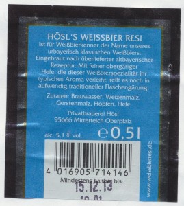 Hösl's Weissbier Resi
