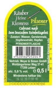 Räuber Heine Klemens Pilsener