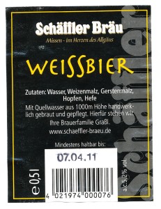 Schäffler Bräu Weissbier
