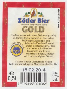 Zötler Bier Gold